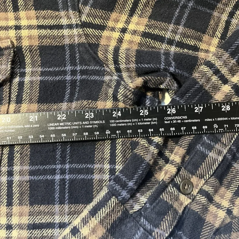 Timberland Men’s XL Plaid Flannel Shirt Long Sleeve Button Front Outdoor Workwea - Picture 6 of 8